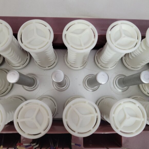 Vidal Sassoon Hairsetter Model VS321 20 Hot Rollers Curlers 3 Size Clips TESTED - Picture 7 of 12